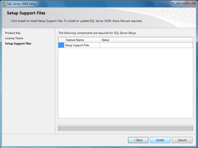 Install Setup Support Files